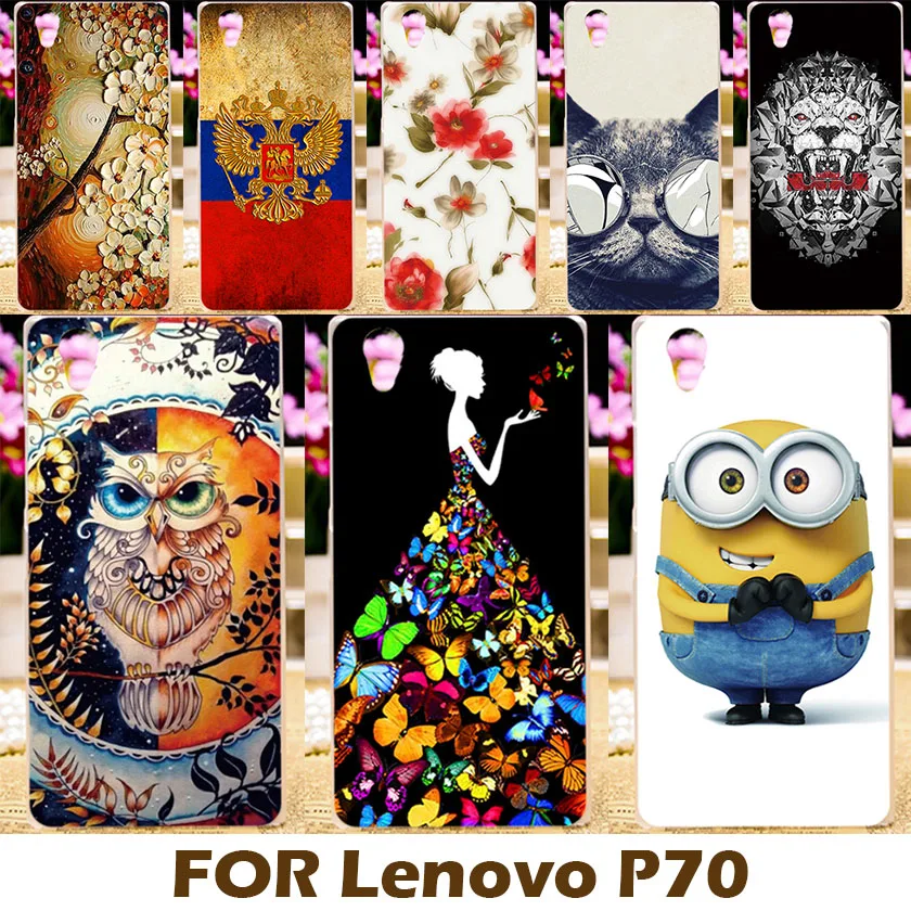 

AKABEILA Printed Hard Plastic Case For Lenovo P70 P70A P70-A P70T P 70 Cases Smartphone Cover Skin Shell