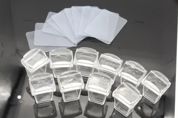 

10PCS Image Stamp Stamping Plates Manicure Set For DIY +1 Stamper + 1 Scraper Nail Stamp Kit Pure Clear Jelly Silicone Stamper