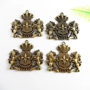 

5pcs/lot Causal Antique Bronze Football Sign Pendant Charms NecklaceBracelet 44*38mm Religious Jewelry Fine Gifts Crafts 51240