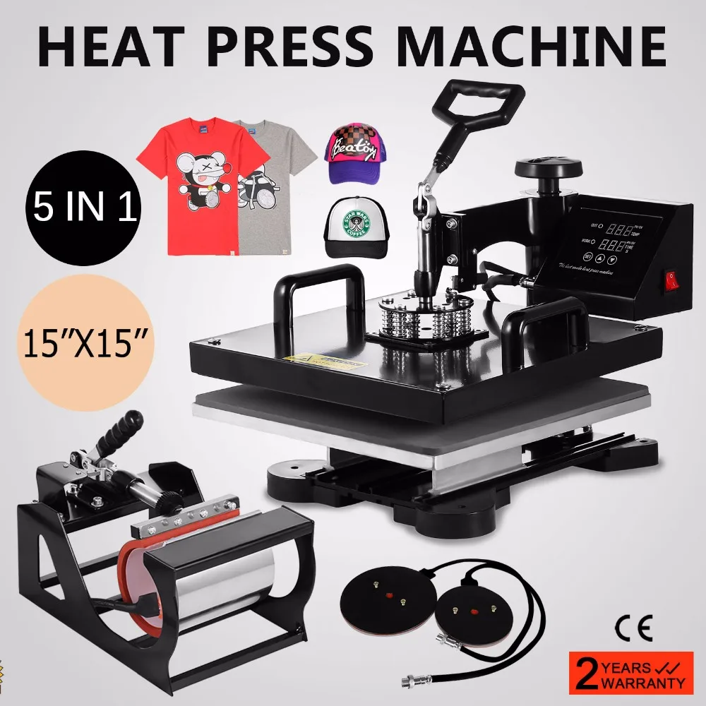

User-friendly Heat Transfer New Digital Clamshell 15" X 15" (38 X 38cm) Press T-Shirt Sublimation Machine