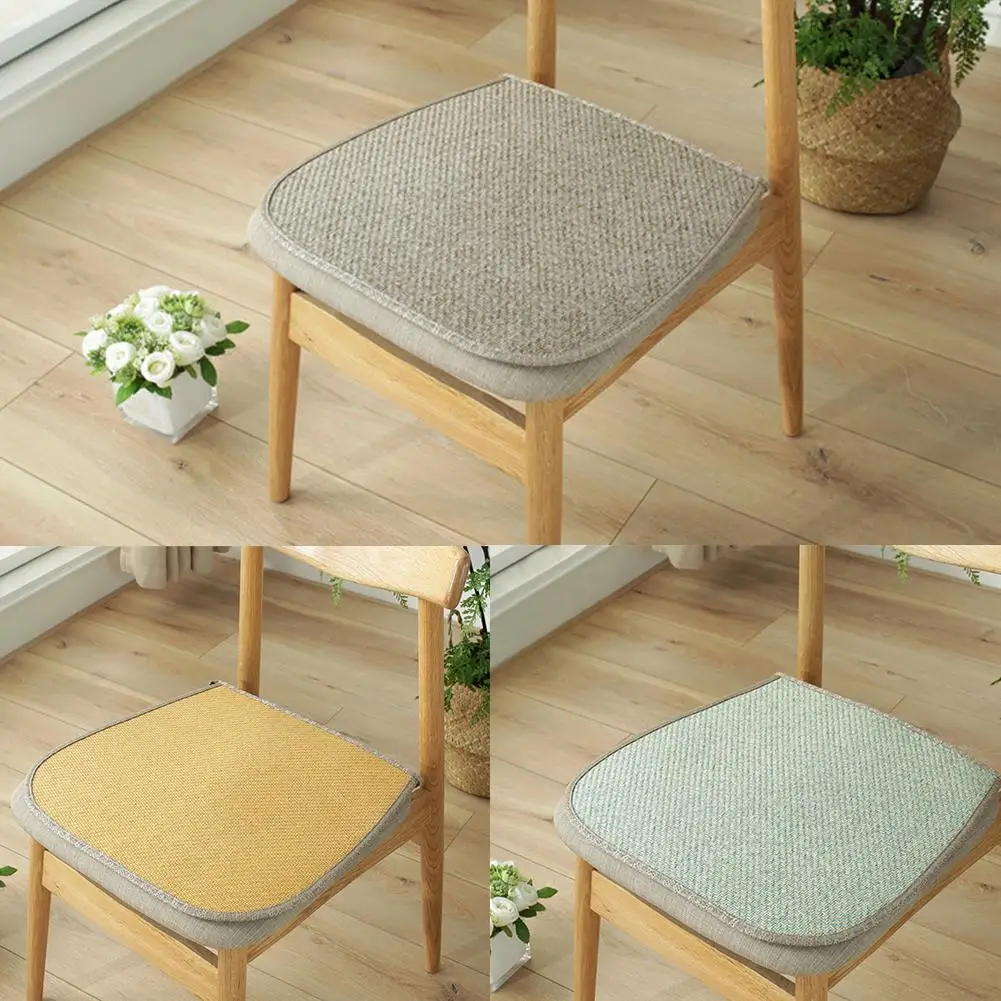 

1pc modern cushion ice silk Solid pattern mats pillow summer office single chair cool cushions Natural health Demons