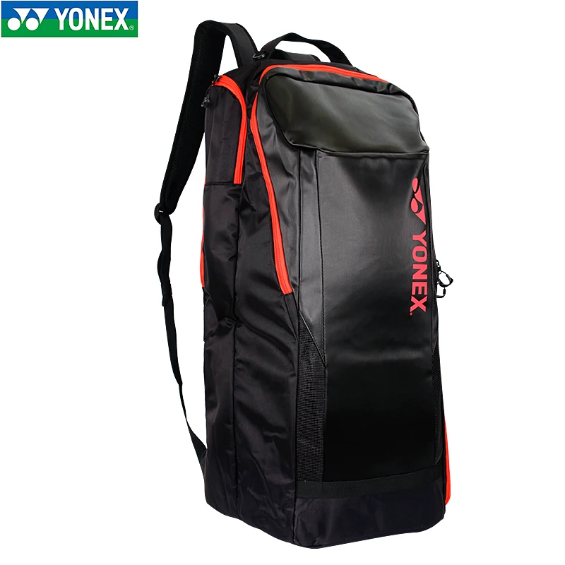 Black/Lime 2019 YONEX Back-Pack Full Racquet Ruck Bag 8922EX w/Shoe Pocket 