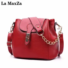 

La MaxZa Famous Brand Fashion Candy Women Bags Mobile Messenger Ladies Handbag PU Leather High Quality Diagonal Cross Bags