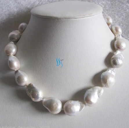 

ddh001537 18" 13-25mm White Nuclear Freshwater Pearl Necklace 28% Discount