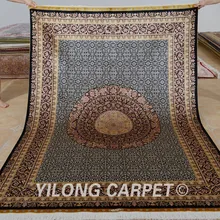 Yilong 5,5 'x8' шелковые турецкие ковры прямоугольник vantage ручной завязанный китайский ковер(0218