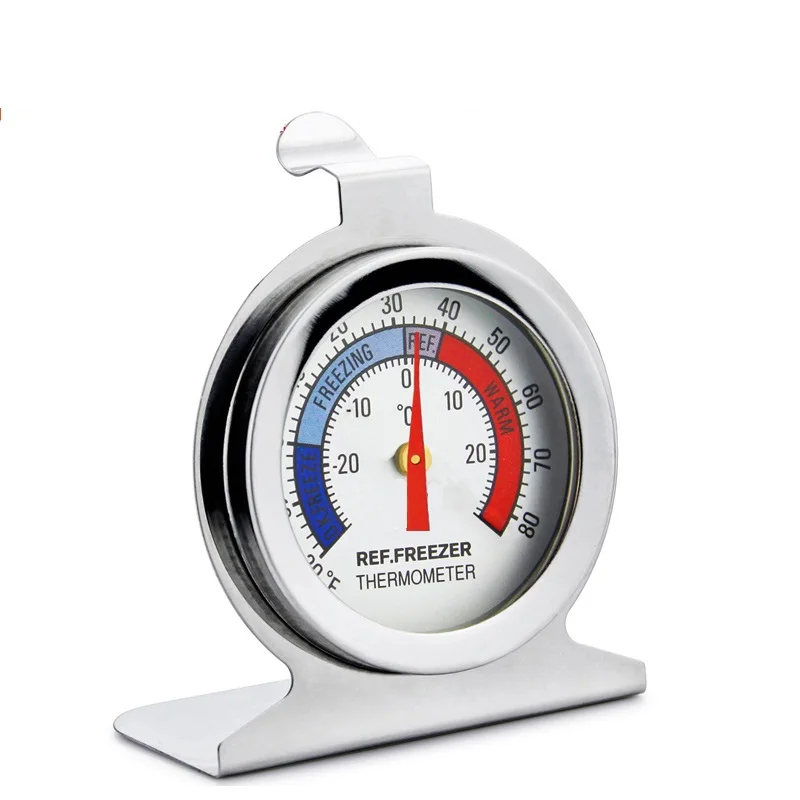 Stainless Steel Refrigerator Freezer Temperature Dial Type Stainless Thermometer New 2017in