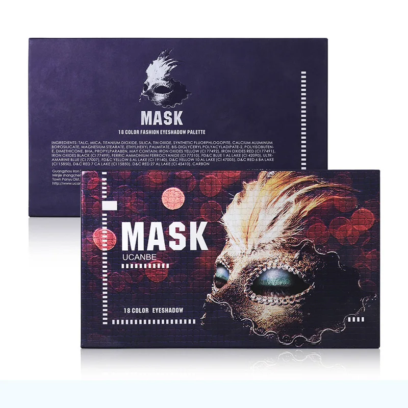 

18-color eye shadow wine red fly green mask eye shadow disk beaded matte eye shadow makeup