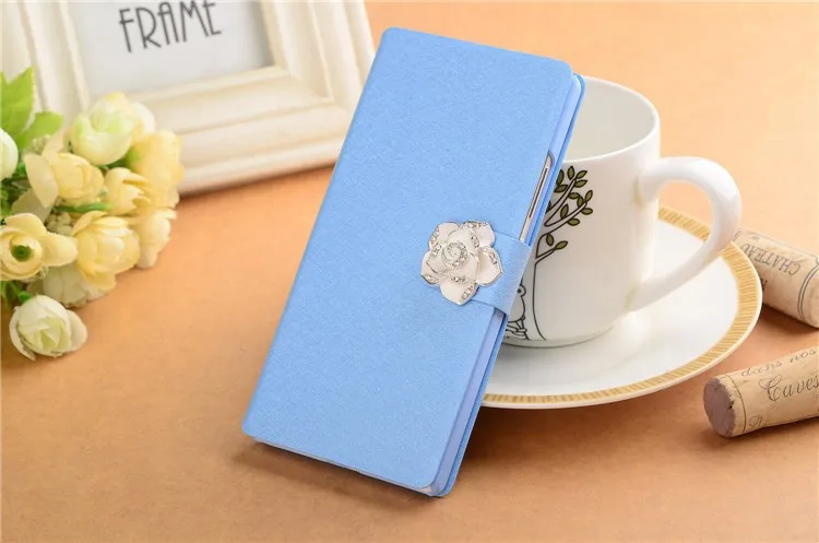 Чехол для Meizu Note 9, глобальная версия, бумажник из искусственной кожи, защитный чехол для телефона, чехол для Meizu Note 9, чехол для Meizu Note9, чехол - Цвет: Blue with camellia