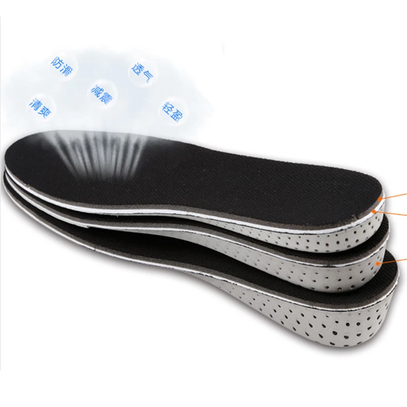 High Quality Insoles Men Women Increase Height High Full Insoles Memory Foam Shoe Inserts Cushion Pads