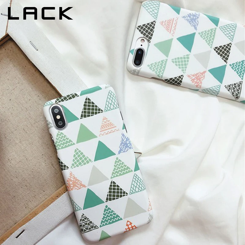 Чехол для телефона LACK Triangle с геометрическим рисунком iphone XS Max X XR 8 7 6 S Plus модный