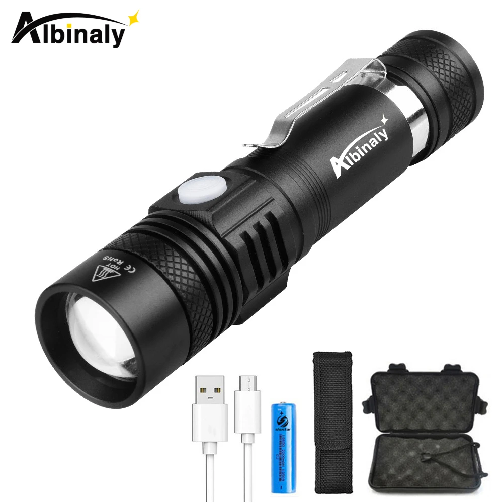 Super Bright 8000LM L2 LED Flashlight Rechargeable Zoom Torch 18650 3 Modes Super Bright 8000LM L2 LED Flashlight Rechargeable Zoom Torch 18650 3 Modes