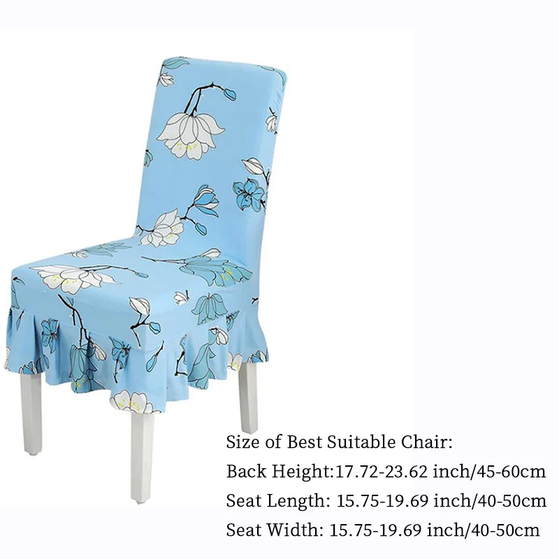 4Pcs/Lot Chair Covers Spandex Dining Room Chair Seat Cover Elastic Chair Slipcover Seat Chair Case Protector Housse de Chaise