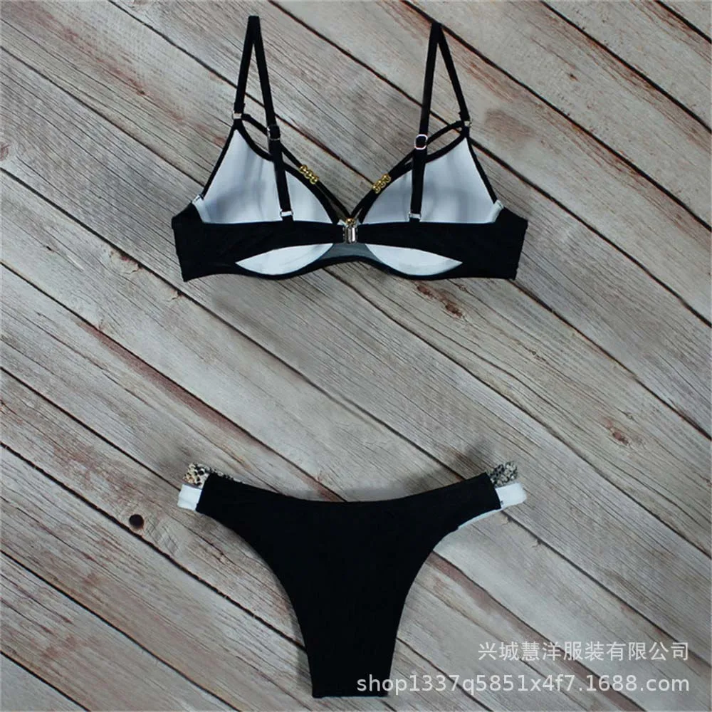 Snake Print Patchwork Women Bikini Set Retro Exotic Female Bikinis Tropical Flounce Swimwear String Swimsuit 17 Color Size XXL 21