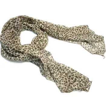 

MYTL Mother's Day Gift Scarf Jewelry Silky Leopard Print Chiffon Women long Scarf Sold Per Piece
