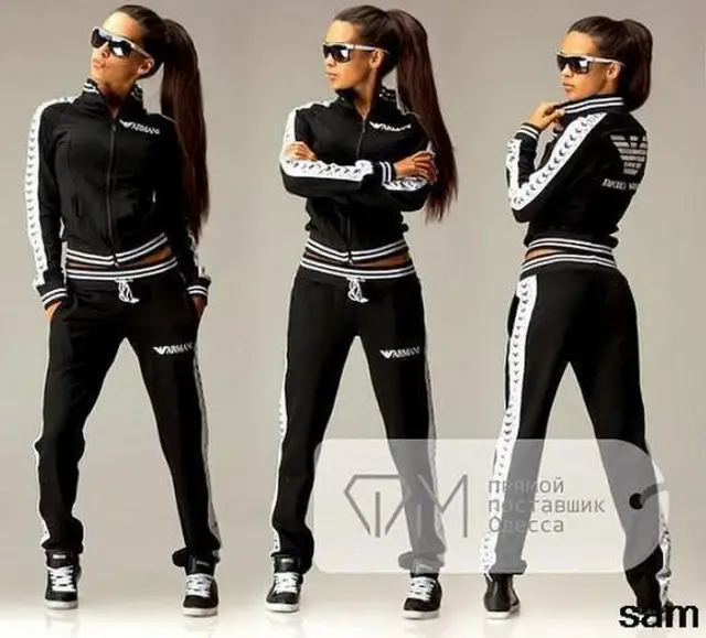 2015 Fashion women Sportswear ladies zipper hoodies+pants