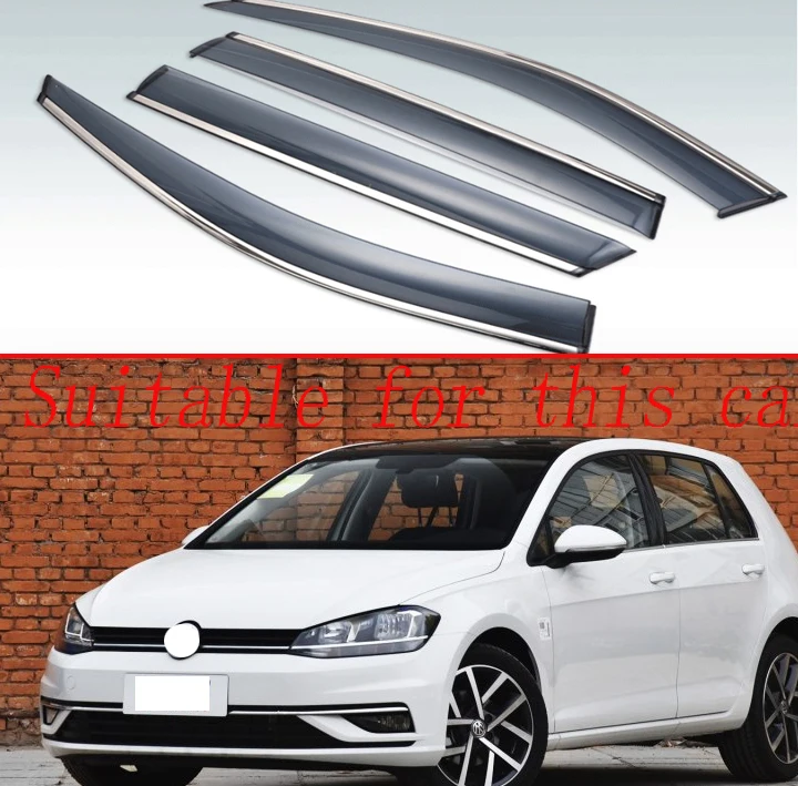 Для VW GOLF 7 MK7 2014 2019 пластиковый Наружный козырек вентиляционные оттенки окна