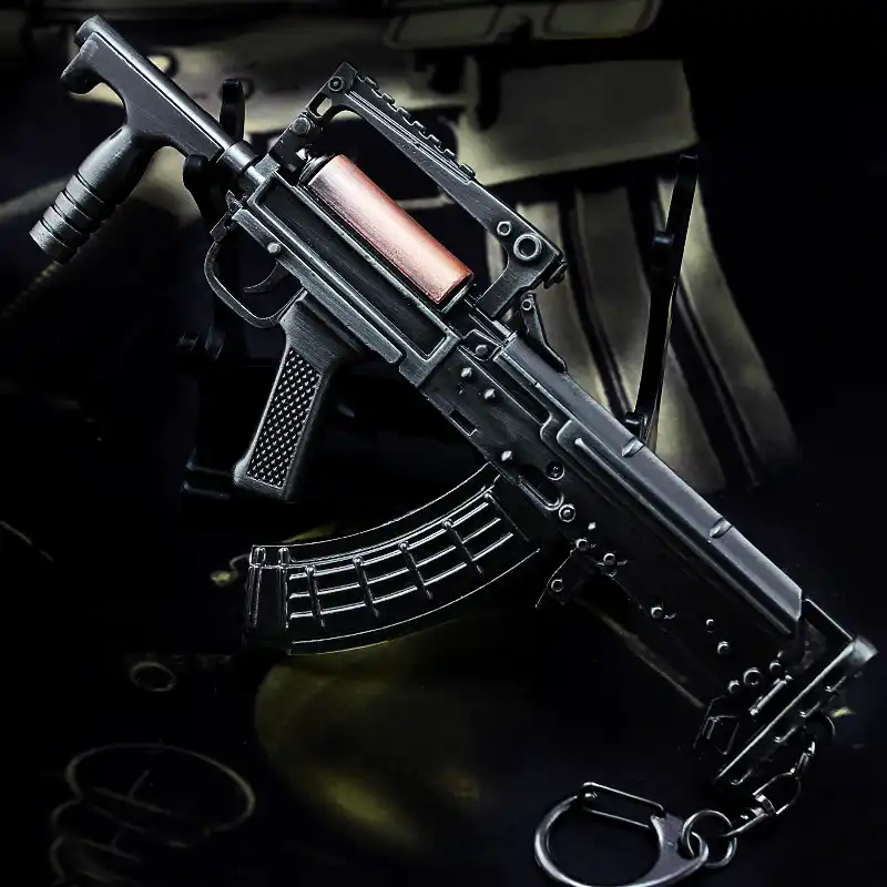Detail Feedback Questions About Free Shipping 15cm Groza Game - 15cm groza game playerunknown s battlegrounds 3d keychain pubg keyring saucepan pendant funny kids