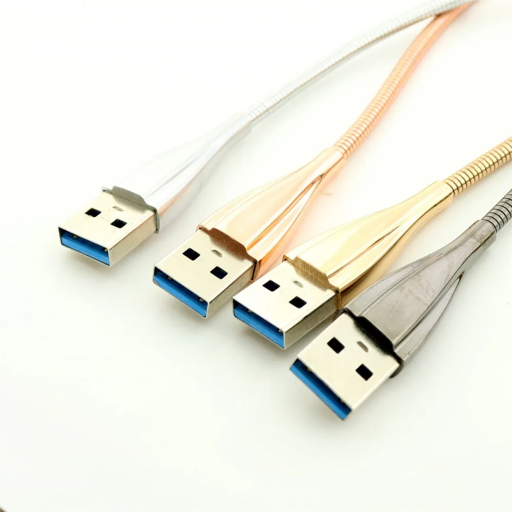 1х USB 3,1 type C штекер для USB 2,0 A штекер для зарядки синхронизации данных Гибкий металлический Соединительный шнур 3 фута/1 м