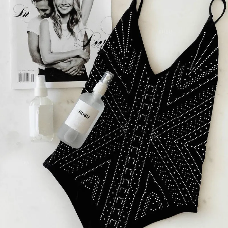 

Women's printing low waist split swimsuit strap sexy bikini suit bra shower strapless beachwear summer one swimsuit