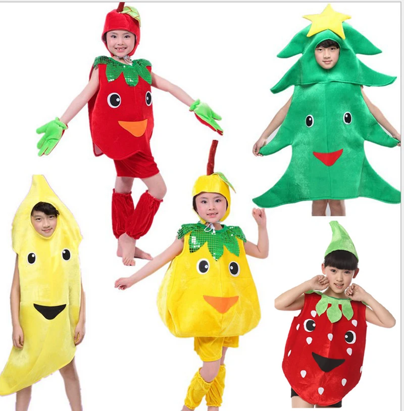 children halloween party fruit vegetable banana carrot chilli pear watermelon tree strawberry cabbage apple costume hat - Banana Costume Halloween children halloween party fruit vegetable banana carrot chilli pear watermelon tree strawberry cabbage apple costume hat - Banana Costume Halloween