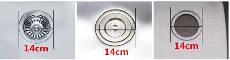 Temkuna 140 мм сливной набор для кухонной раковины из нержавеющей стали 304 сливной узел фильтр для отходов и корзина s-ловушка слив раковины