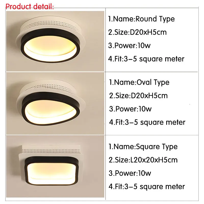 Us 33 98 30 Off Modern Led Ceiling Light L20cm 10w Creative Chandelier Ceiling Lamp For Living Room Bedroom Bedside Corridor Lamps Black White In