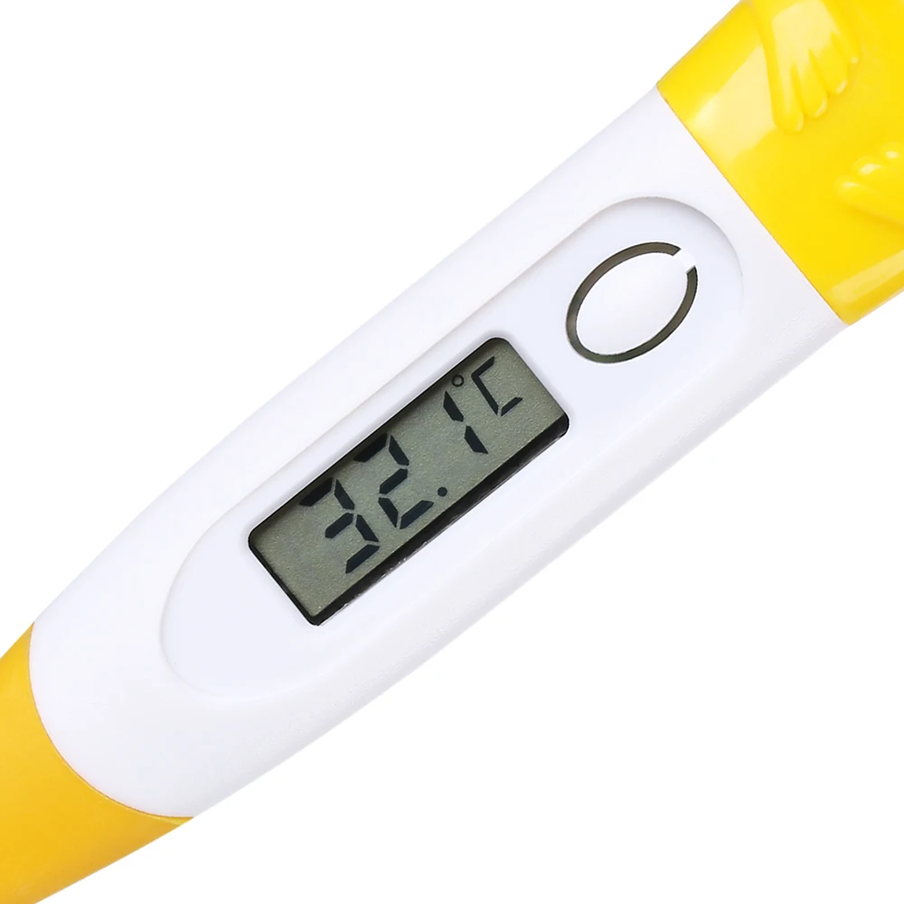 Детский термометр с мультяшным животным, водонепроницаемый портативный термометр для детей, цифровой термометр для младенцев, взрослых