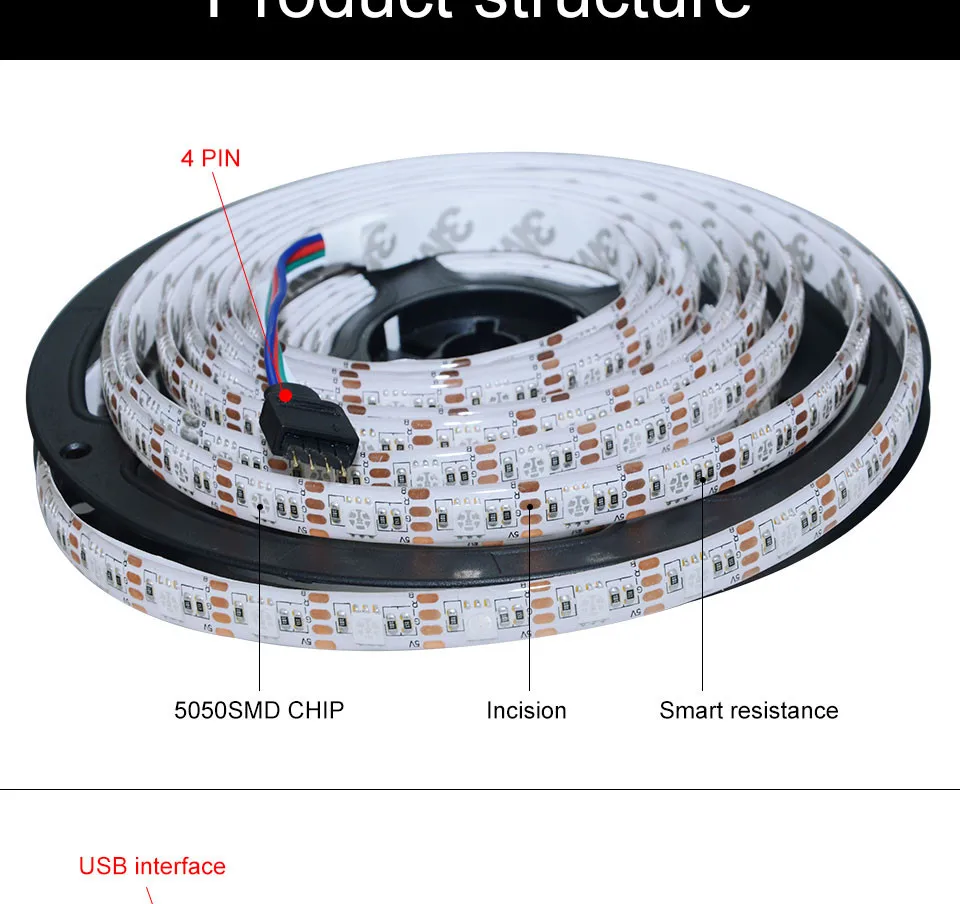 USB led strip light 5050SMD6