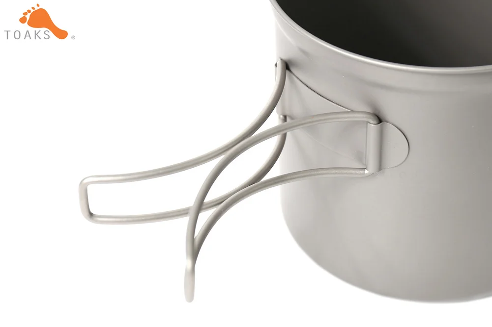 TOAKS POT-1100-BH titanio Camping al aire libre colgando con estribo fácil llevar 1100 ml 145g