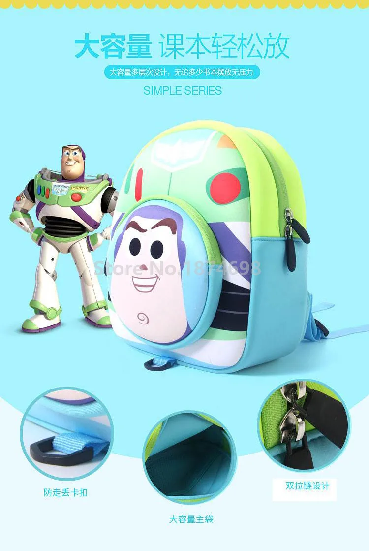 Милый Вуди из «Истории игрушек» Buzz Lightyear Hamm Alien Дети Малыш анти-потеря Рюкзак С Вожжи-ходунки сумки детский сад школьная сумка