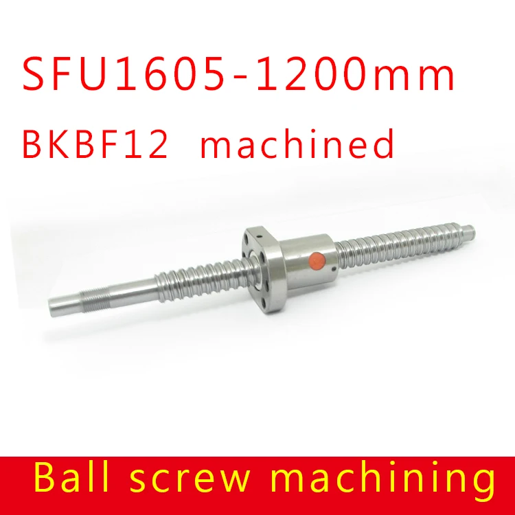 Лучшая Цена Точность SFU1605 ШАРИКОВЫЙ Винт Комплект: 1xSFU1605 BallScrew L1200mm + 1x1605 Шариковая