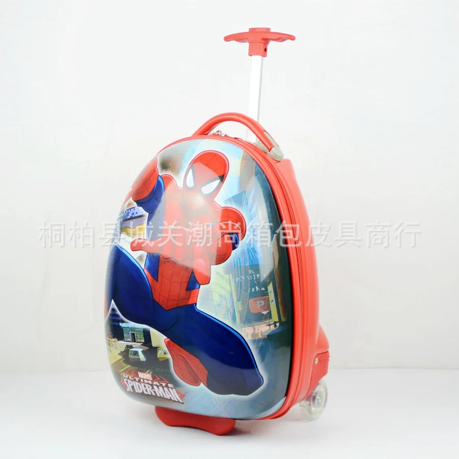 16 18 дюймов Детский чемодан на колесиках багажная коробка универсальные колеса дорожные сумки surper hero Spiderman