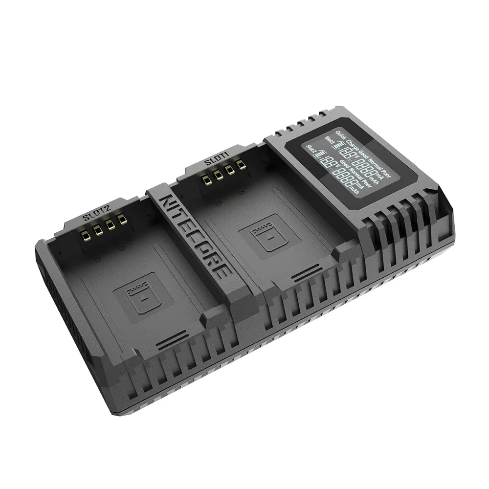 Original New Nitecore ULM10 Pro Digital Dual Slot Travel Camera Charger For Leica BP-SCL5 Batteries, Compatible With M10 Original New Nitecore ULM10 Pro Digital Dual Slot Travel Camera Charger For Leica BP-SCL5 Batteries, Compatible With M10