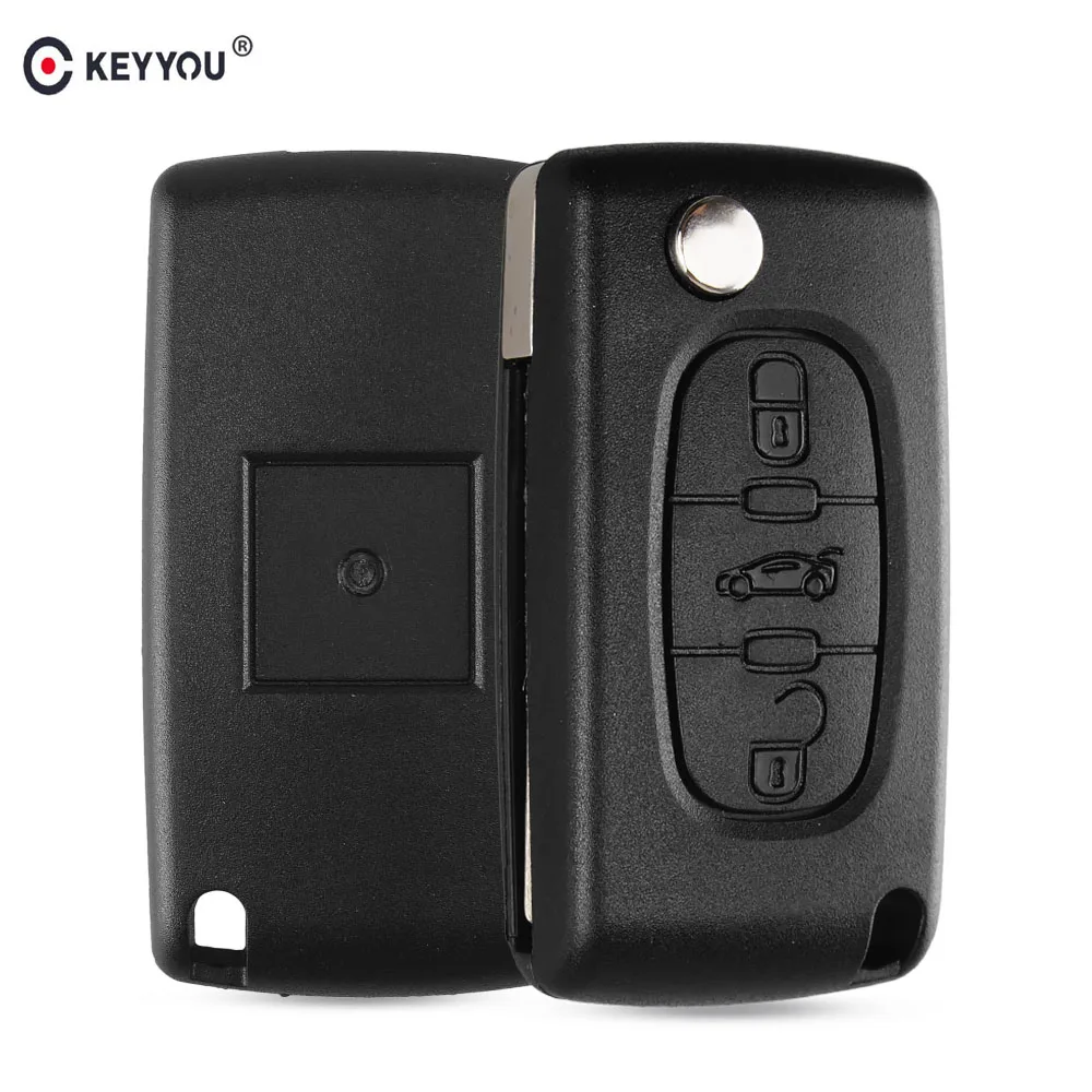 KEYYOU 3 Buttons Remote Car Key Shell Case Fob For Peugeot 207 208 307 308 408 Partner HU83 Blade CE0536 цена KEYYOU 3 Buttons Remote Car Key Shell Case Fob For Peugeot 207 208 307 308 408 Partner HU83 Blade CE0536 цены онлайн