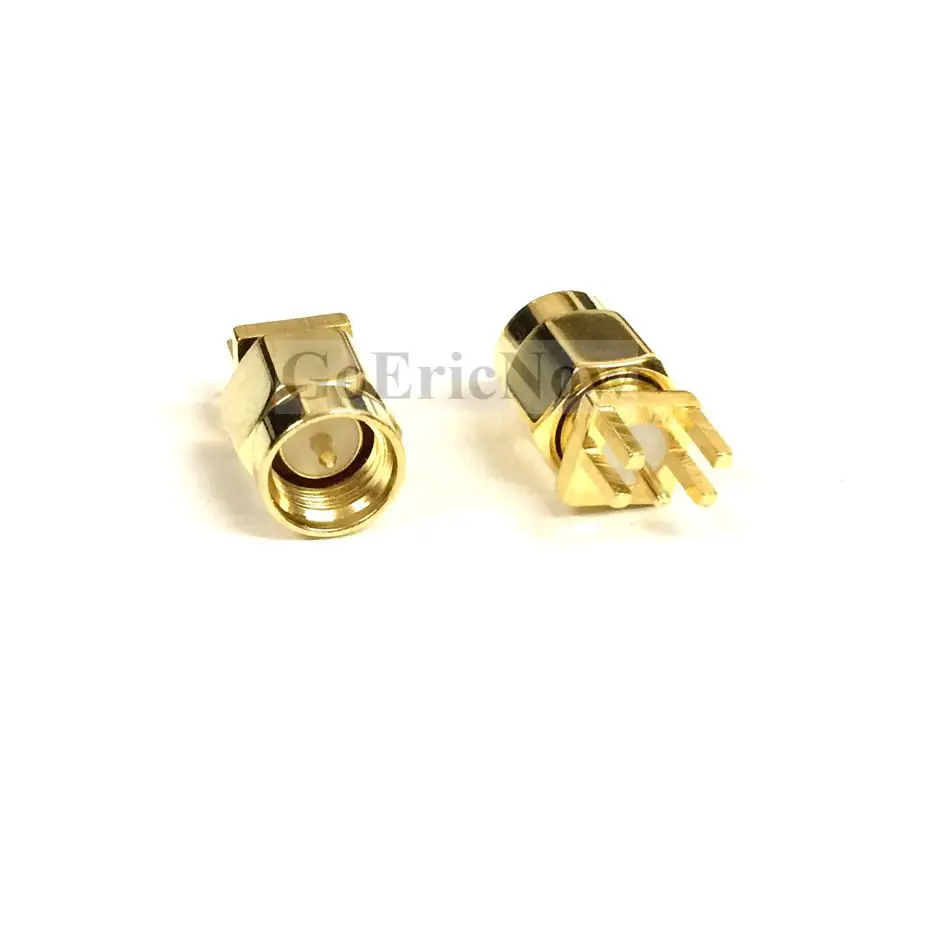 

5 pcs RF Coaxial SMA Male jack solder PCB clip mount Edge Connector Plug