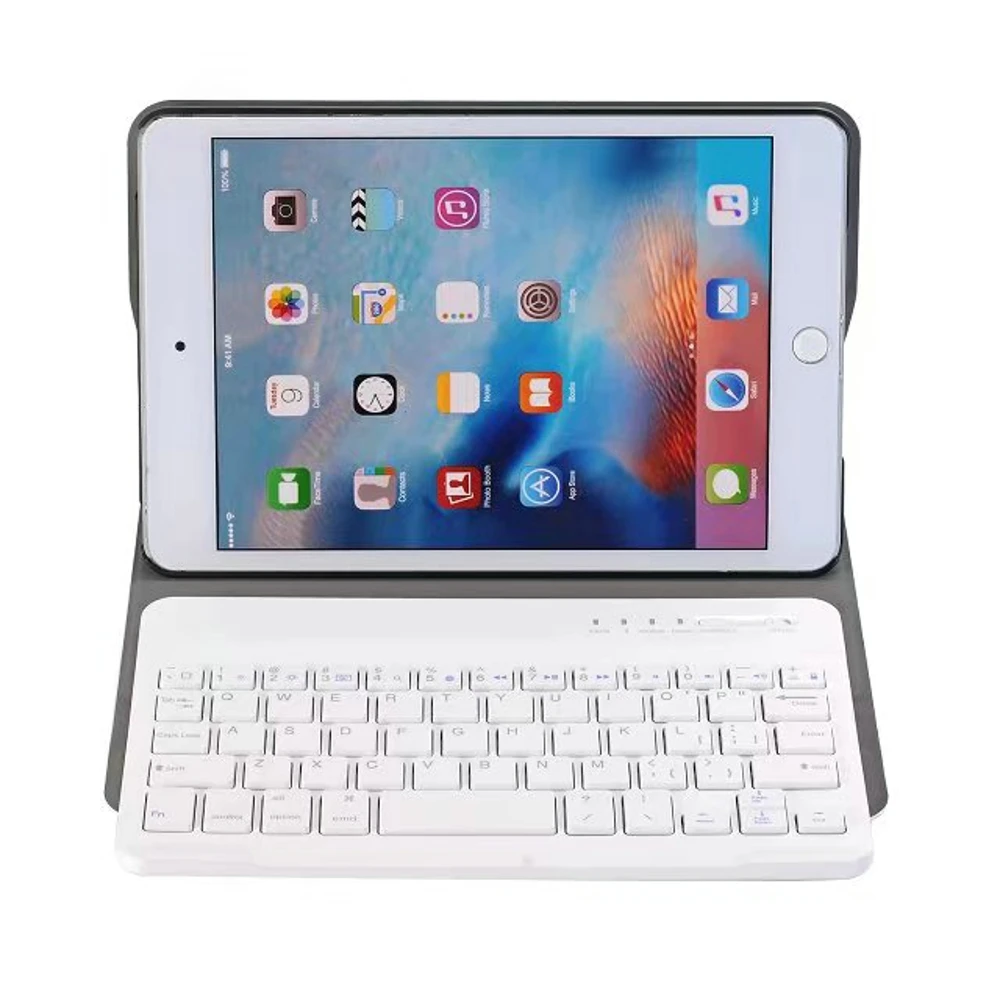 Ultra Slim Съемная Bluetooth 3,0 клавиатура Folio Stand кожаный чехол для Apple Ipad Mini 1 2 3 Mini2 Mini3 7,9 "планшеты