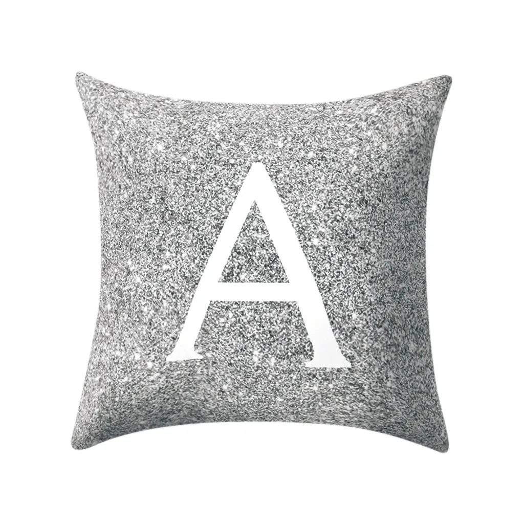 

Decorative Pillow Case 45x45 cm Kinder Zimmer Dekoration Brief Kissen Englisch Alphabet pillowcases #40