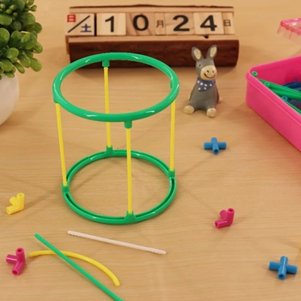 DIY 3D Geometric Model Kid Math Educational Toy Geometry Educational Aids Learning Toy Math Manipulatives Set