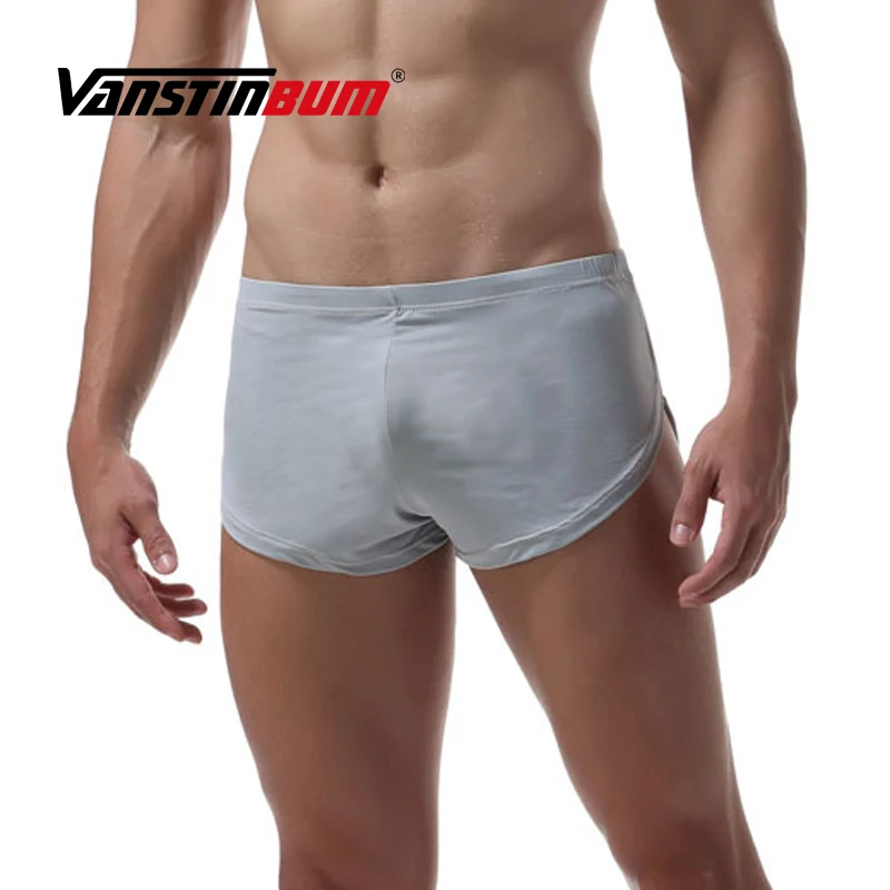 VANSTINBUM Нижнее Белье для сна сексуальные мужские Спальные трусы с Боковым Разрезом