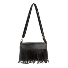 2017 New Leather Women Messenger Bag Vintage Tassel Luxury Designer Shoulder Bags Ladies Handbag Clutch Bags Bolsa Feminina