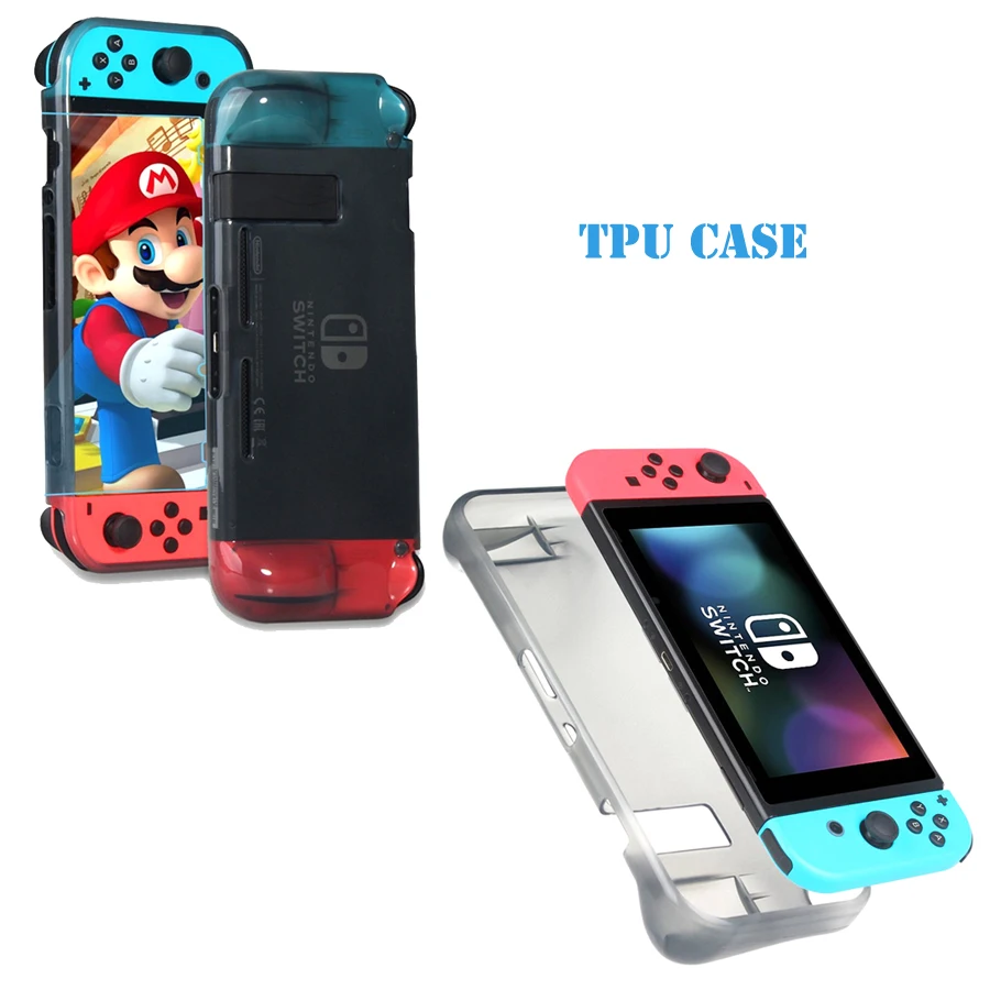 Защитный чехол Nintendo Switch защитный из ТПУ с рукояткой амортизирующий и устойчивый