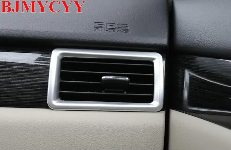 BJMYCYY Car Styling Accessories car air conditioning outlet metal light circle For Mitsubishi Outlander 2016 2017