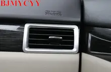Bjmycyy автомобиля Средства для укладки волос автомобиль кондиционер выходе из металла круг света для Mitsubishi Outlander 2016 2017