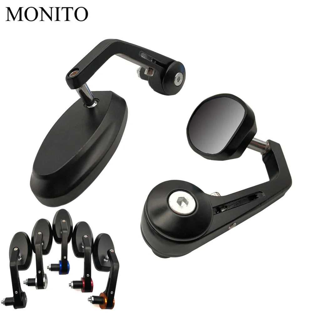 

Motorcycle Rear View Side Mirror Moto Rearview Bar End cafe racer mirror For YAMAHA YZF R1 R6 2006 2007 2008 2009 2010 2011 2012