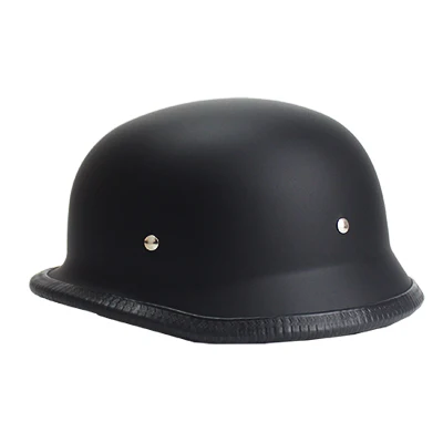 Немецкий кожаный шлем Второй мировой войны, черный, немецкий, мотоциклетный, с открытым лицом, полушлем, чоппер, байкер, пилот, Vespa, камуфляж - Цвет: 13