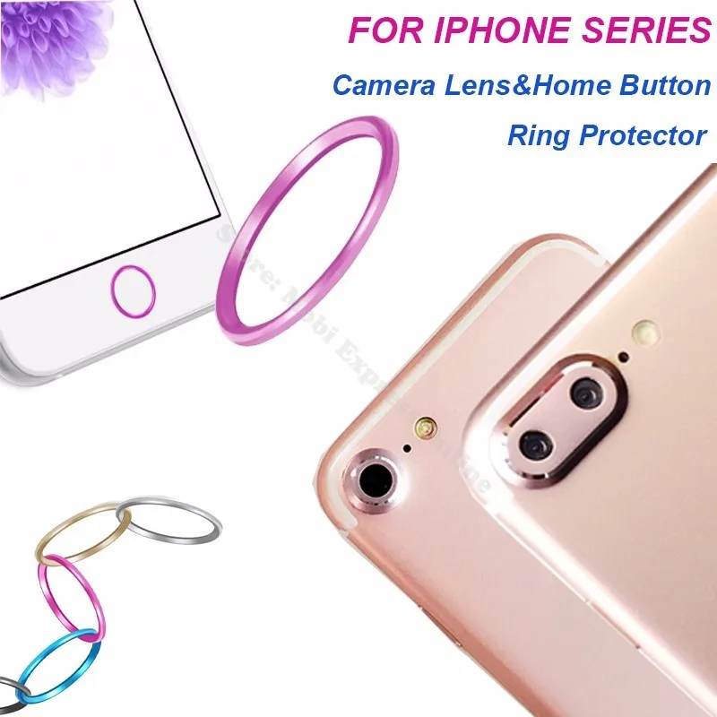 for apple iphone7 iphone 7 plus glass lens home button back rear protector metal ring for apple iphone7 iphone 7 plus glass lens home button back rear protector metal ring
