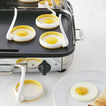 

Circular Silica Fried Egg Circle Kitchen Tools Omelette 2 piece of set