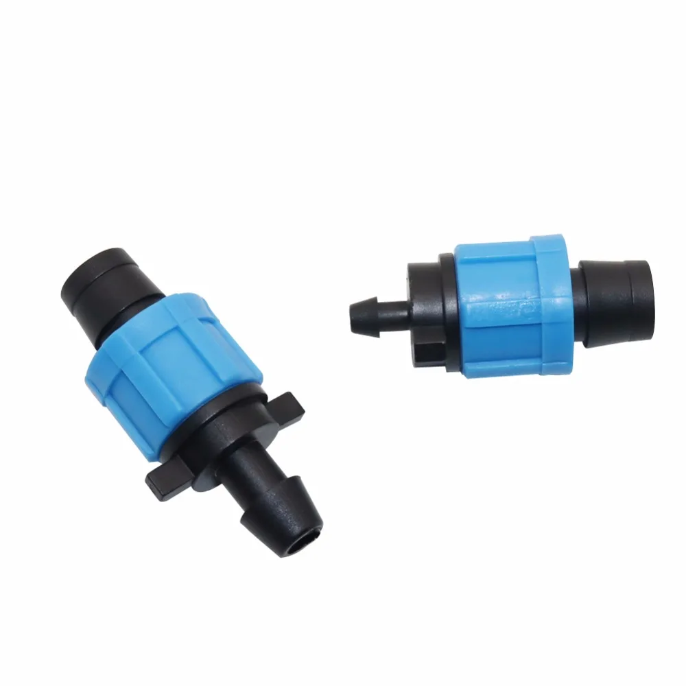 

5 Pcs Drip Tape 5/8" Lock Offtake Drip Fittings Lock Nut Fitting For Drip tape irrigation system hose accessories