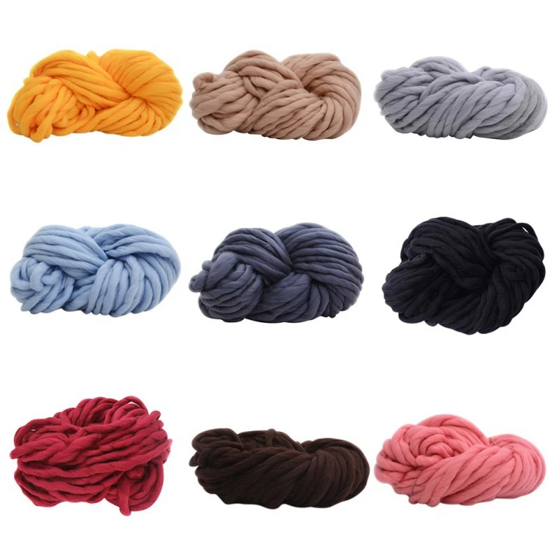 Многоцветная шерстяная вязальная пряжа линии DIY шарф воротник ровинг вязаное одеяло громоздкие вязальные материалы