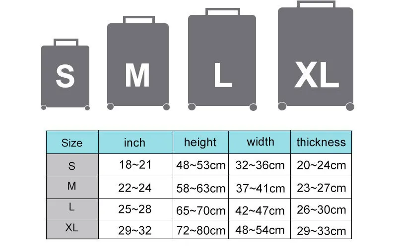 Ldajmw чемодан защитная Чехлы для мангала эластичные Чемодан чехол тележки случае Туристические товары для 18 до 32 дюймов